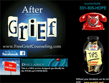 Tablet Screenshot of freegriefcounseling.com